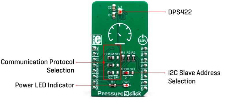Mikroe MIKROE-3441 Pressure 9 Click